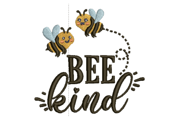 Bee Kind Embroidery: A Cheerful Touch for Handmade Joy