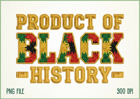 Black History Faux Embroidery Design Review
