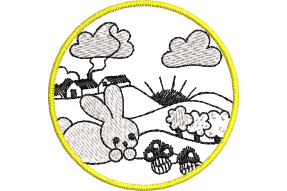 Cute Rabbit Farm Machine Embroidery Review