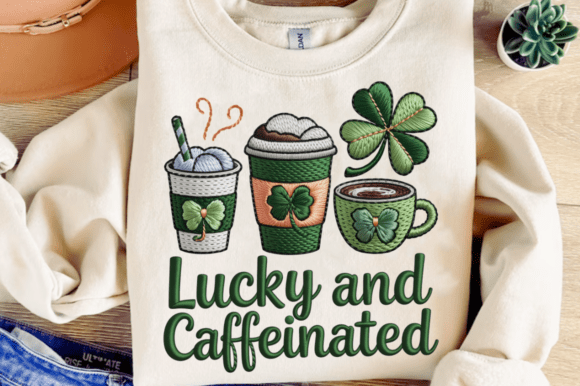 Lucky and Caffeinated Glitter Embroidery Review