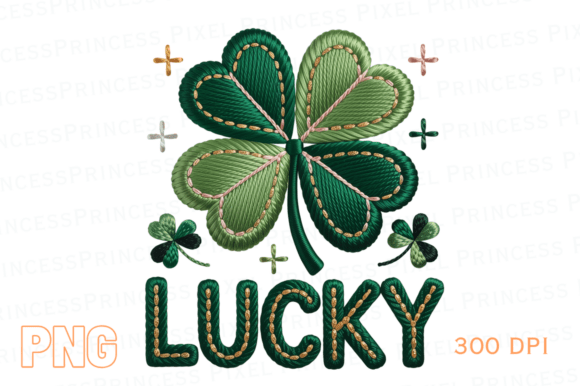 Lucky Word with Clover Faux Embroidery Review