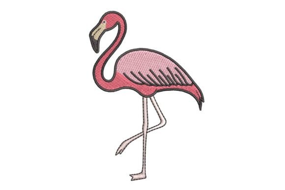 Pink Flamingo Embroidery: A Tropical Touch for Boutique Apparel