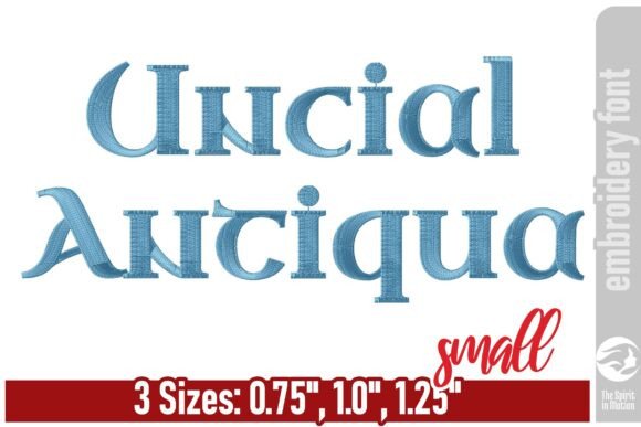 Uncial Antiqua Embroidery Font – Small Review